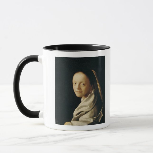 Porträtt av en ung kvinna, c.1663-65 mugg (Vänster)