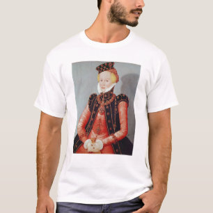 Porträtt av en ung kvinna tee shirt