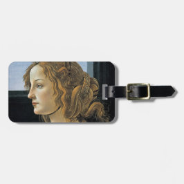 Porträtt av en ung kvinna vid Botticelli Bagagebricka