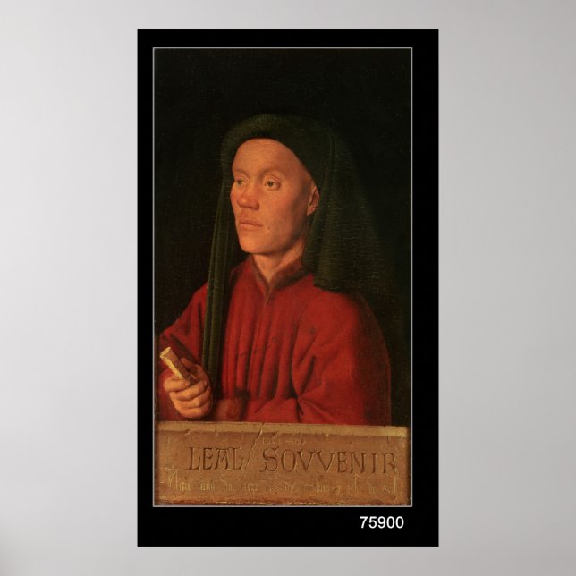 Porträtt av en ung man, 1432 poster (Framsidan)
