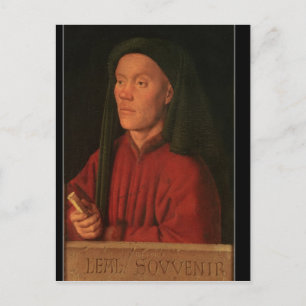 Porträtt av en ung man, 1432 vykort