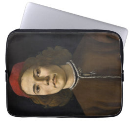 Porträtt av en ung man (av Sandro Botticelli) Laptop Fodral