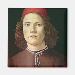 Porträtt av en ung man, c.1480-85 magnet