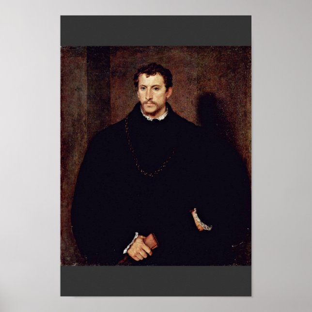 Porträtt av en ung man (den unga engelsmannen) poster (Framsidan)