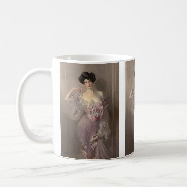 Porträtt av Ena Wertheimer av Giovanni Boldini  Kaffemugg (Vänster)