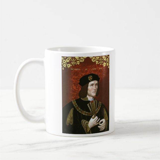 Porträtt av engelskakungen Richard III Kaffemugg (Vänster)