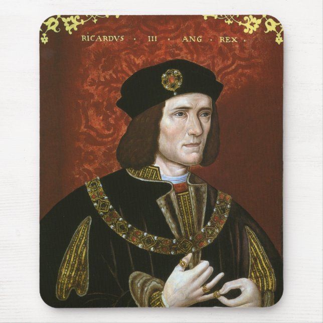 Porträtt av engelskakungen Richard III Musmatta (Framsidan)