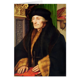 Porträtt av Erasmus, 1523 Hälsningskort
