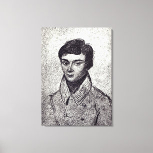 Porträtt av Evariste Galois Canvastryck