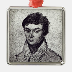 Porträtt av Evariste Galois Julgransprydnad Metall