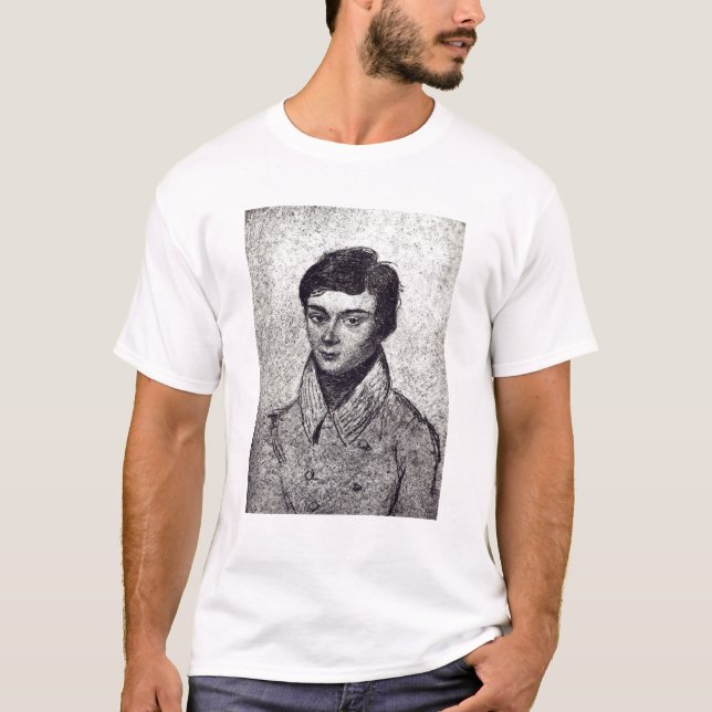 Porträtt av Evariste Galois Tee Shirt (Framsida)