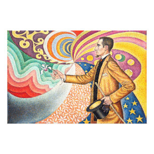 Porträtt av Félix Fénéon 1890 av Paul Signac Fototryck