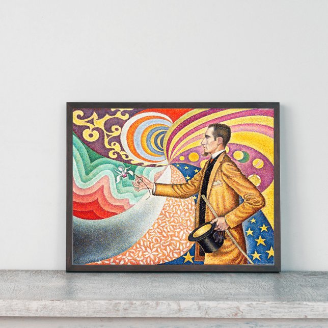 Porträtt av Félix Fénéon 1890 av Paul Signac Poster (Skapare uppladdad)