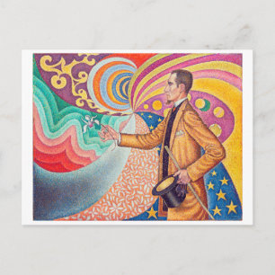 Porträtt av Felix Feneon, Signac Vykort