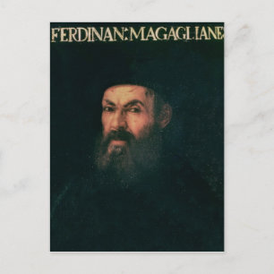 Porträtt av Ferdinand Magellan Vykort