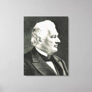 Porträtt av Fillmore Millard Canvastryck