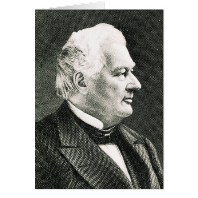 Porträtt av Fillmore Millard Hälsningskort (Framsidan)