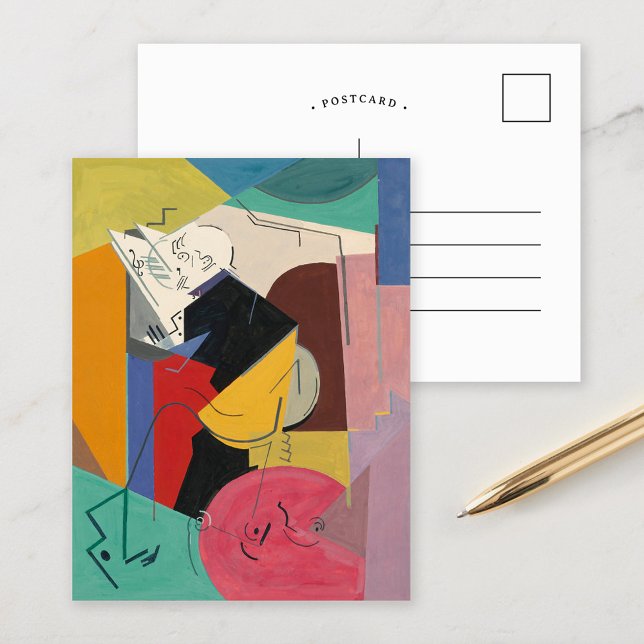 Porträtt av Florent Schmitt | Albert Gleizes Vykort (Skapare uppladdad)