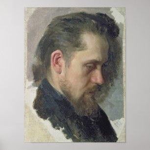 Porträtt av författare Nikolay Pomyalovsky, 1860 Poster