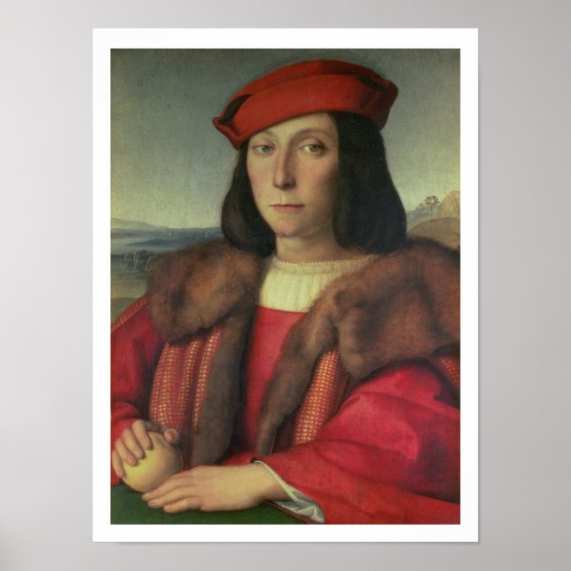 Porträtt av Francesco della Rovere, hertig av Urbi Poster (Framsidan)