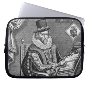 Porträtt av Francis Bacon (1561-1626) Viscount av Laptop Fodral
