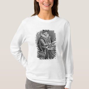 Porträtt av Francis Bacon (1561-1626) Viscount av Tee Shirt