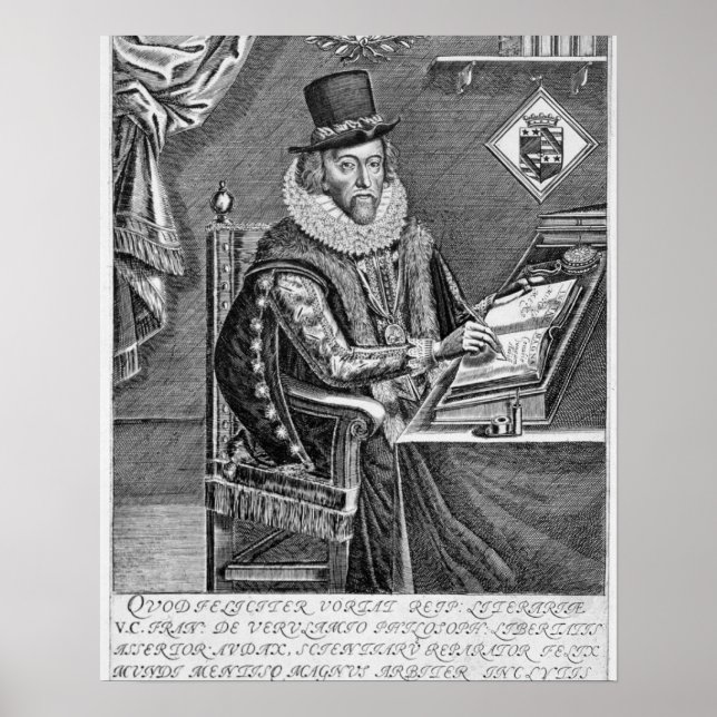 Porträtt av Francis Bacon (1561-1626) Viscount of Poster (Framsidan)