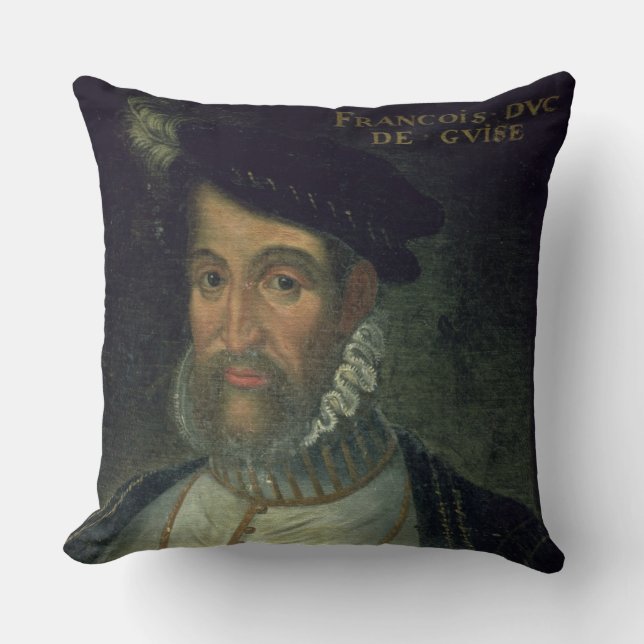 Porträtt av Francois, 2nd hertigklädsel (1519-63) Kudde (Framsida)