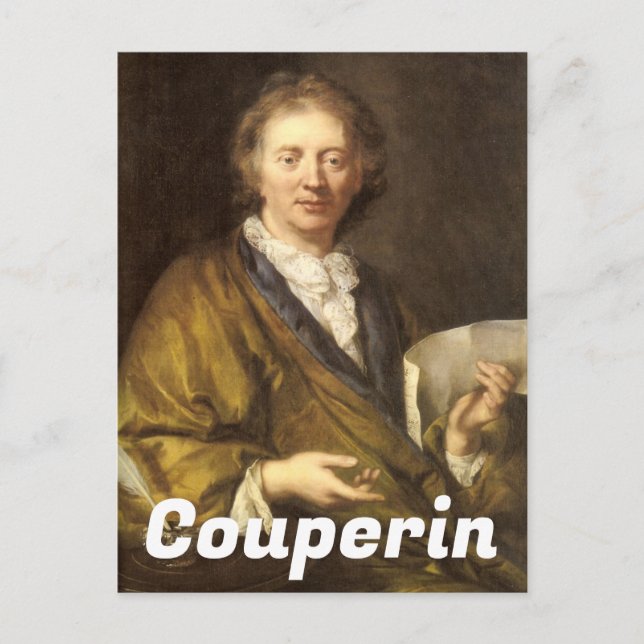 Porträtt av François Couperin Vykort (Framsida)