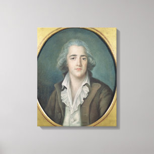 Porträtt av Francois Rene Vicomte de 2 Canvastryck