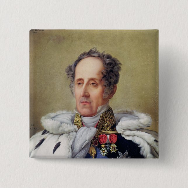 Porträtt av Francois Vicomte de Chateaubriand Knapp (Framsida)