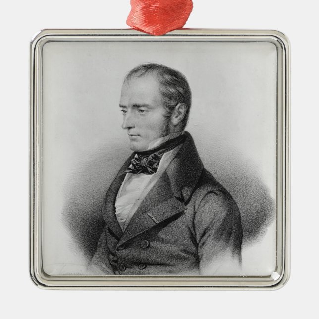 Porträtt av Francois Xavier Bichat Julgransprydnad Metall (Framsidan)