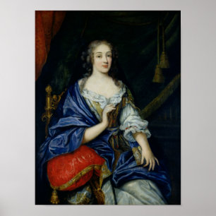 Porträtt av Francoise-Louise de la Baume le Blanc Poster