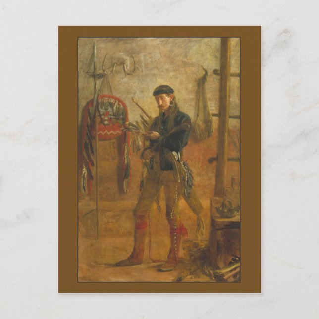 Porträtt av Frank Hamilton Cushing av Thomas Eakin Vykort (Framsida)