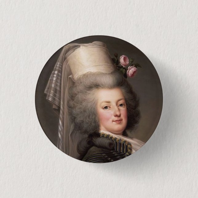 Porträtt av Fransk drottning, Marie Antoinette Knapp (Framsida)