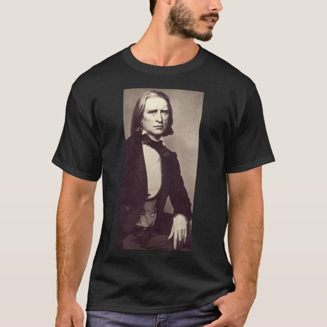 Porträtt av Franz Liszt T Shirt (Framsida)