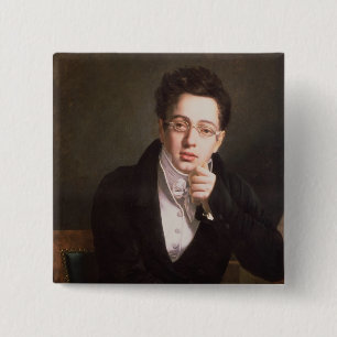 Porträtt av Franz Schubert, österrikisk komposit Knapp