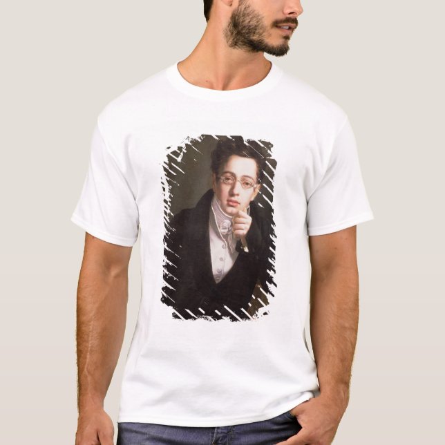 Porträtt av Franz Schubert, österrikisk kompositör T Shirt (Framsida)