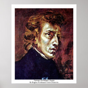 Porträtt av Frédéric Chopin Poster