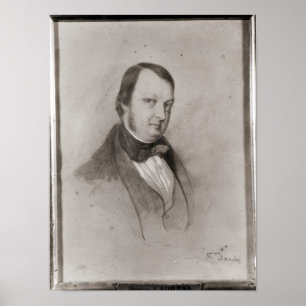 Porträtt av Frederic Chopin Poster