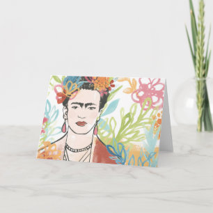 Porträtt av Frida Kahlo Kort