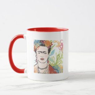 Porträtt av Frida Kahlo Mugg