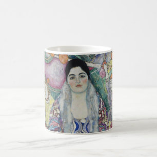 Porträtt av Friederike Maria Beer av Gustav Klimt Kaffemugg