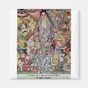 Porträtt av Friederike Maria öl av Klimt Gustav Magnet