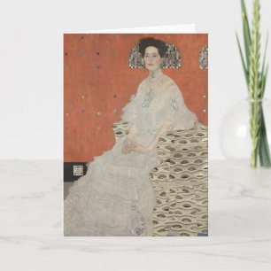 Porträtt av Fritza Riedler av Gustav Klimt Kort