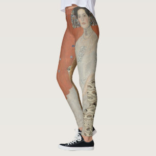 Porträtt av Fritza Riedler av Gustav Klimt Leggings