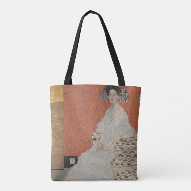 Porträtt av Fritza Riedler av Gustav Klimt Tygkasse (Baksida)
