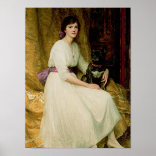 Porträtt av Fröcken Dorothy Dicksee Poster
