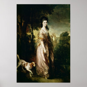 Porträtt av Fru Lowndes-Sten c.1775 Poster