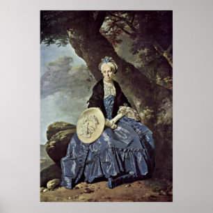 Porträtt av Fru Oswald av Johann Zoffany Poster